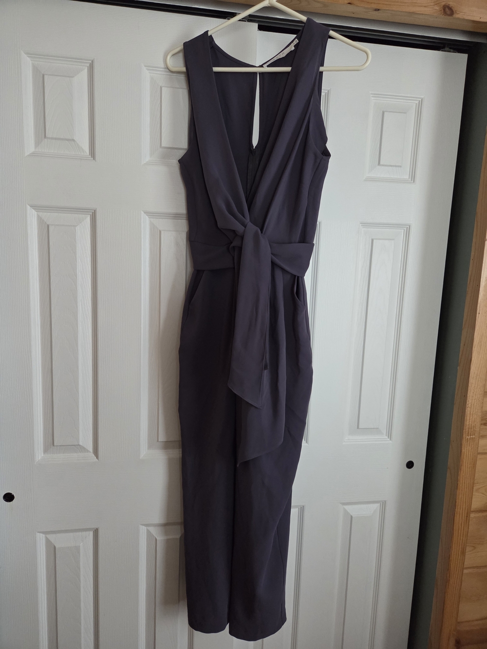 ASTR The Label Charcoal Gray Jumpsuit